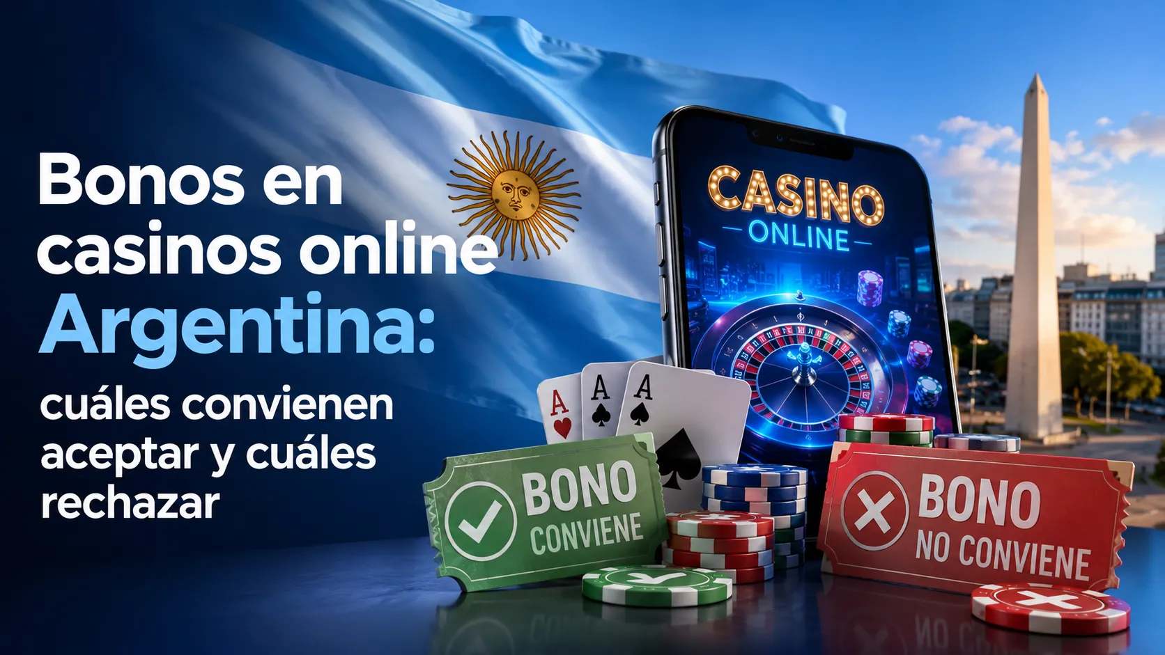 Bonos en casinos online Argentina: cuáles convienen aceptar y cuáles rechazar