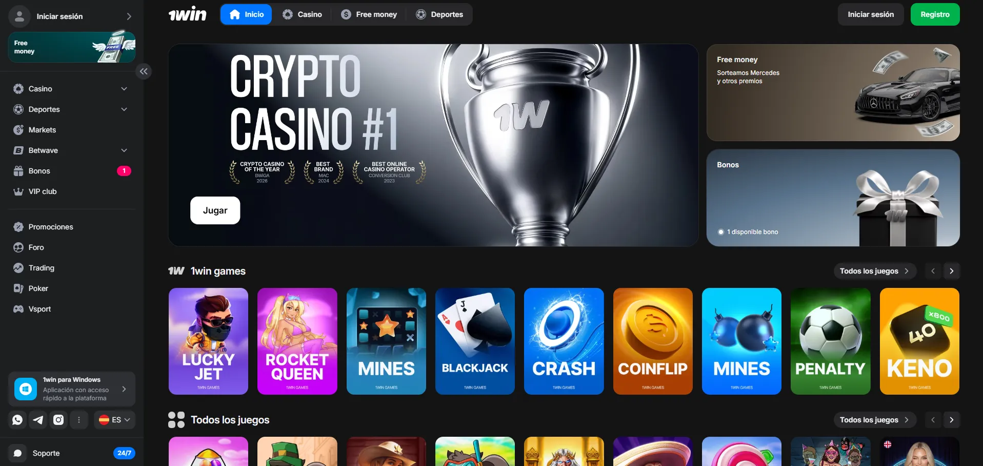 1Win Argentina: 12.000 juegos de casino y apuestas deportivas en una sola plataforma
